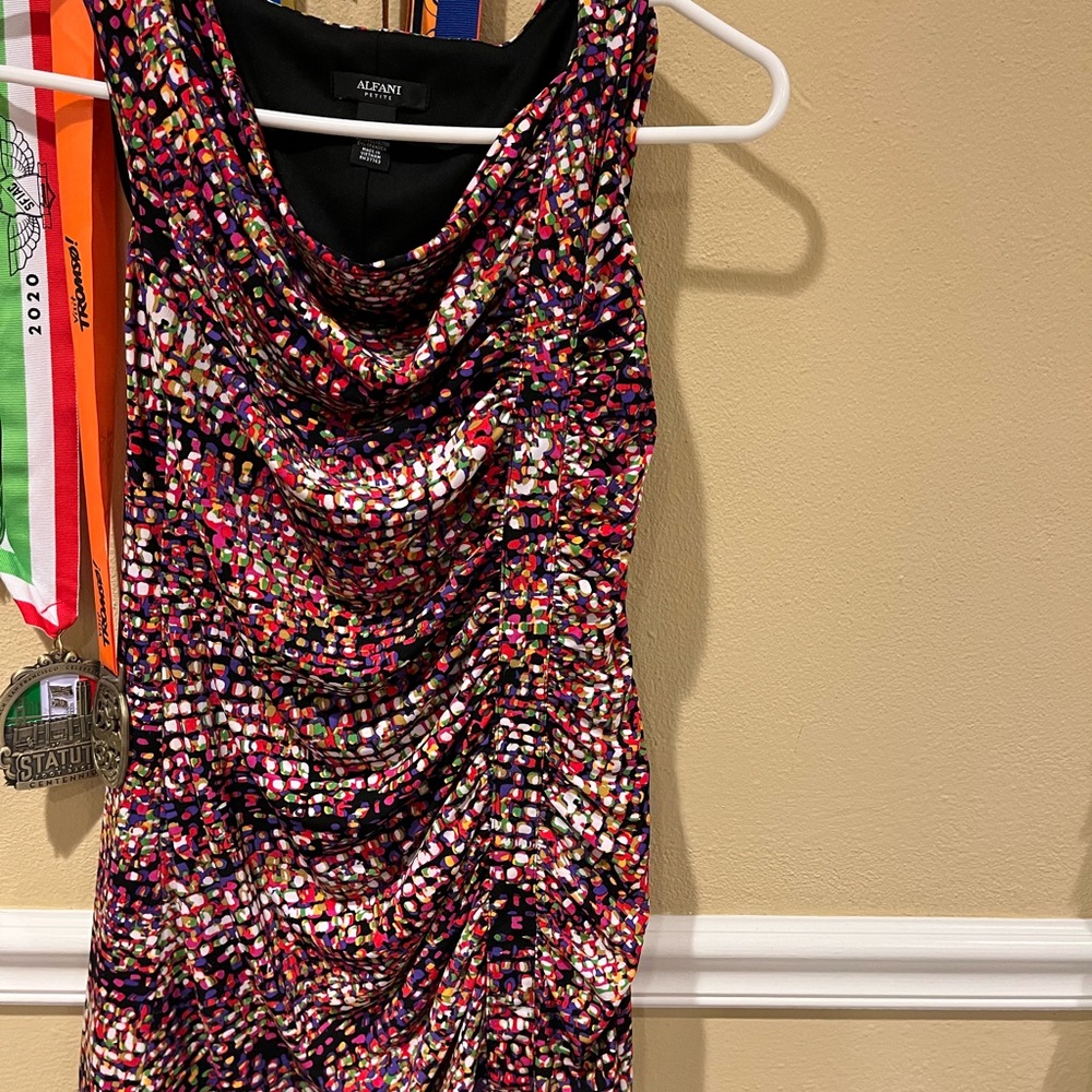 Alfani petite colorful dress